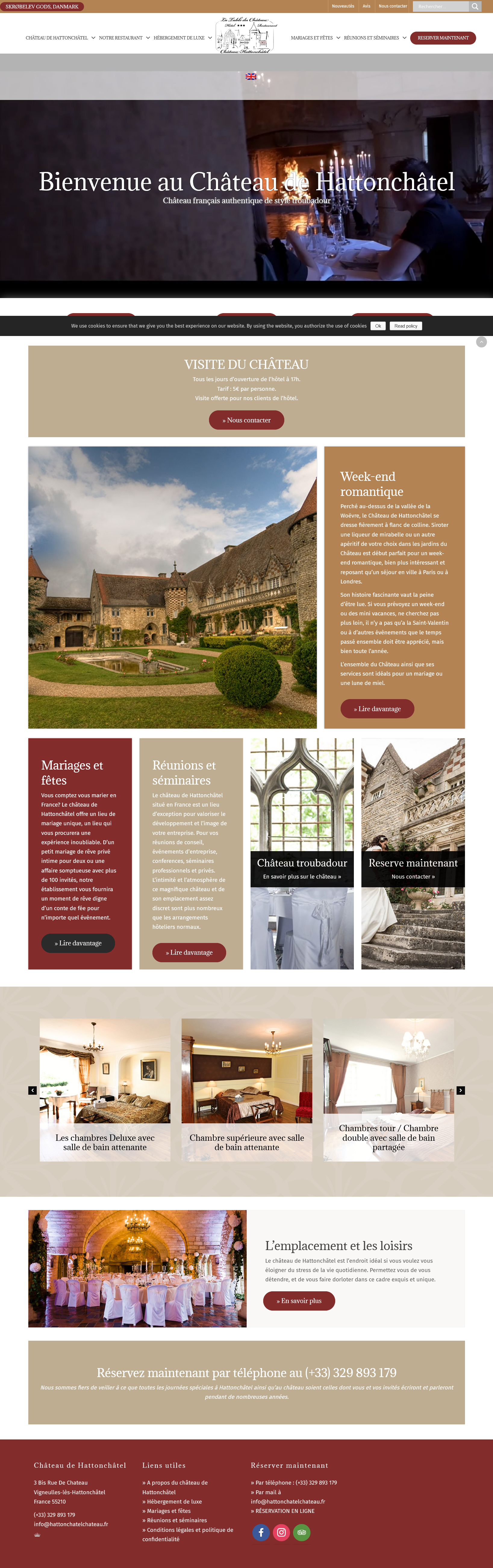 Château d'Hattonchâtel - Hôtel et lieu pour événements en Meuse